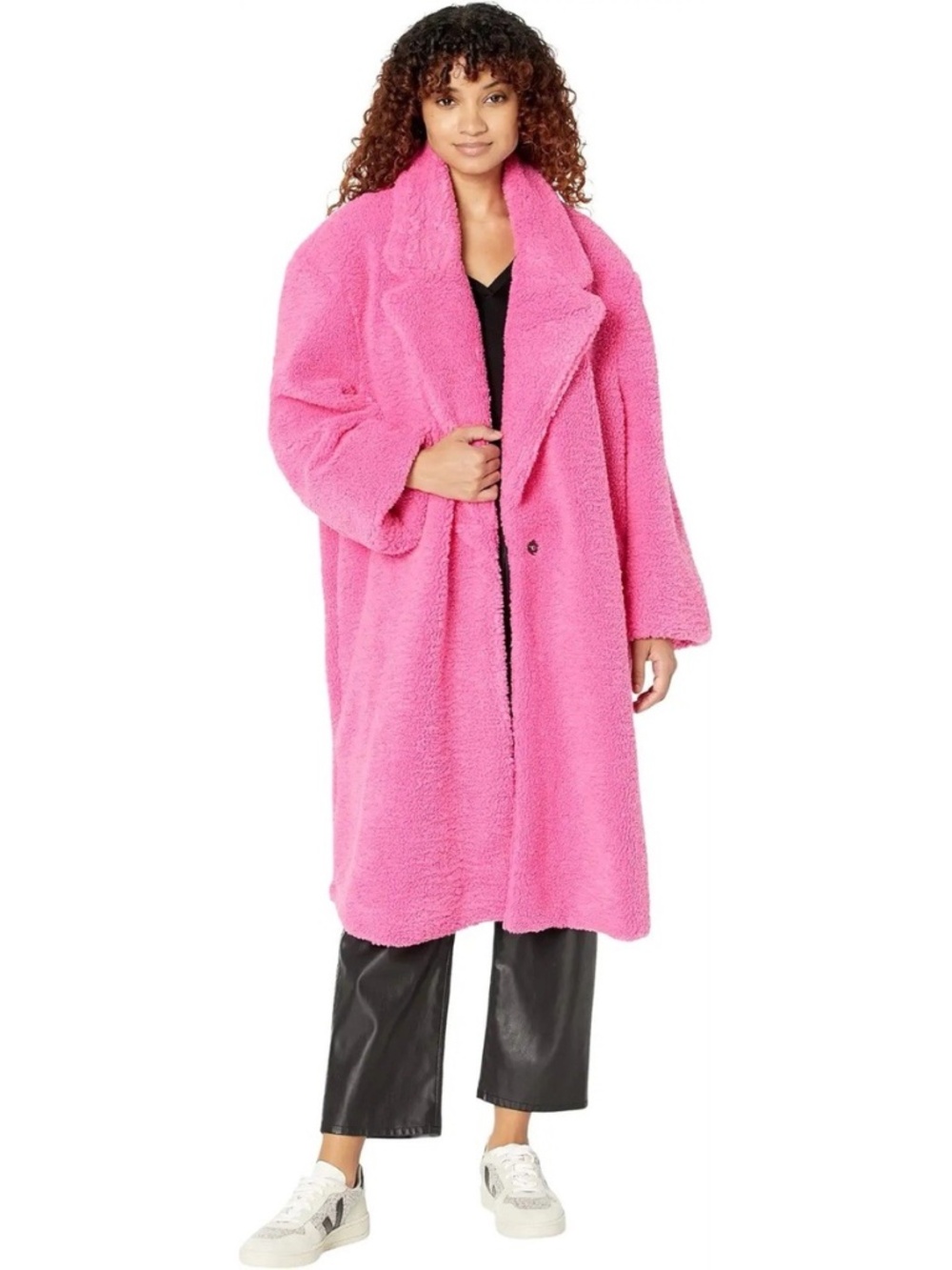 AFRM Women's Oriana Oversized Blazer Coat Size Large Color Raspberry Rose NEW!!